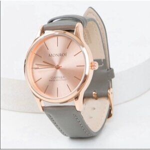 NWT Monroe Classique Rose Gold Watch with Dust Bag